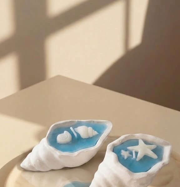 Sea Shell Ocean Candle