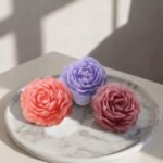 peony flower scented candle