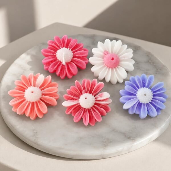 Daisy Flower Candle